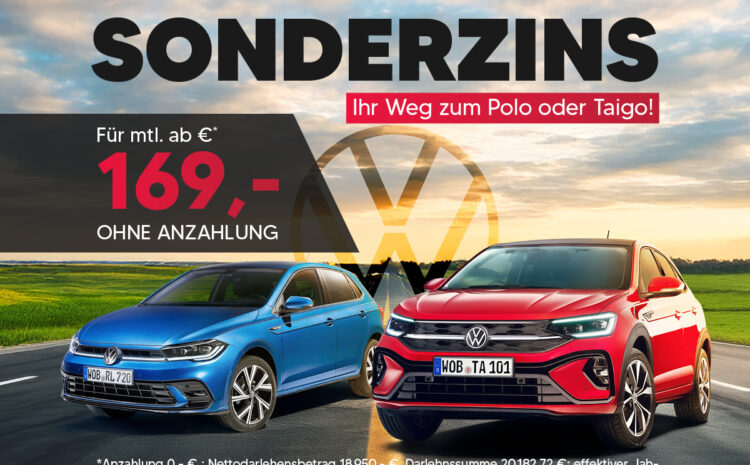  VW Polo & Taigo 1,99% Sonderfinanzierung