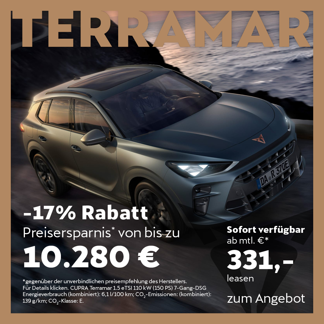 CUPRA Terramar Lagerwagen Aktion Q2
