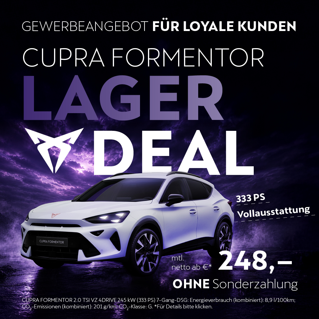 BEITRAG Cupra Formentor Lagerwagen Gewerbe