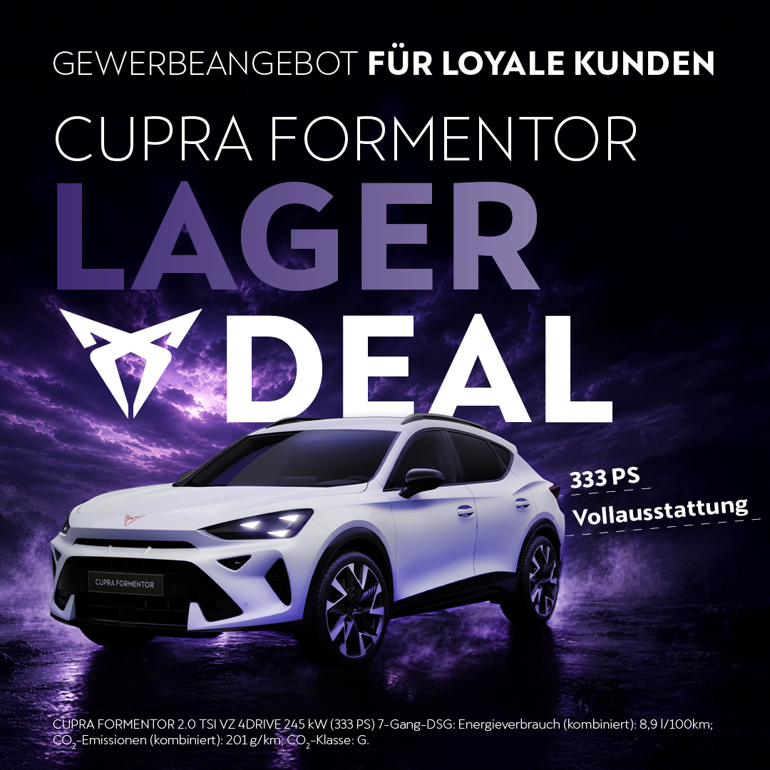 HEADER MOBILE Cupra Formentor Lagerwagen Gewerbe
