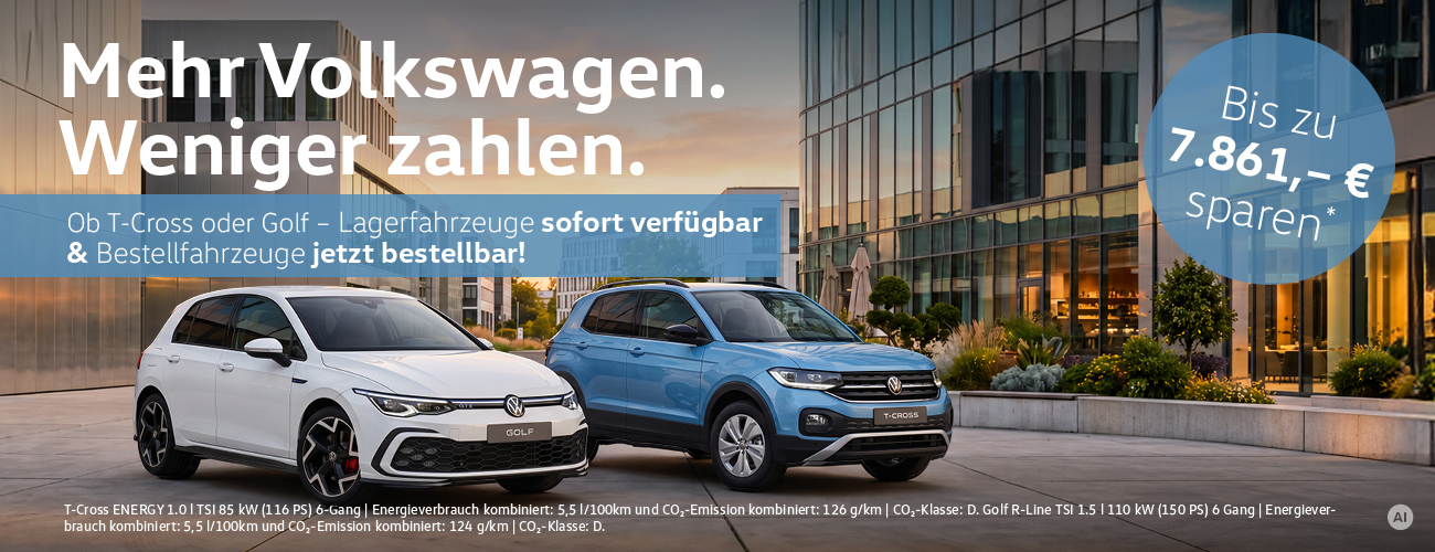 HEADER DEKSTOP VW GOLF TCROSS LAGERWAGEN AKTION Q4